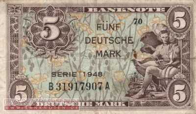 Germany - 5  Deutsche Mark (#WBZ-04a_F)