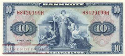 Germany - 10  Deutsche Mark (#WBZ-05_XF)