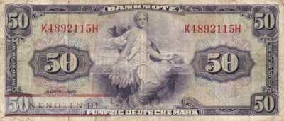 Germany - 50  Deutsche Mark (#WBZ-07_F)