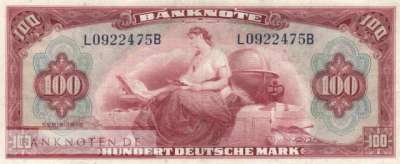 Germany - 100  Deutsche Mark (#WBZ-08_VF)