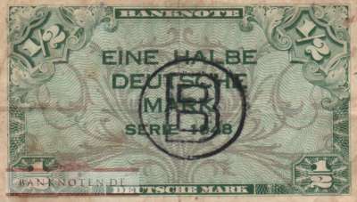 Deutschland - 1/2  Deutsche Mark (#WBZ-13a_F)