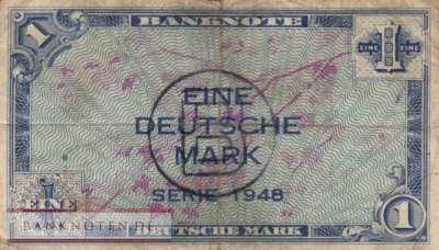 Deutschland - 1  Deutsche Mark (#WBZ-14b_F)