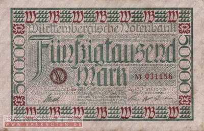 Württemberg - 50.000  Mark (#WTB14_VF)