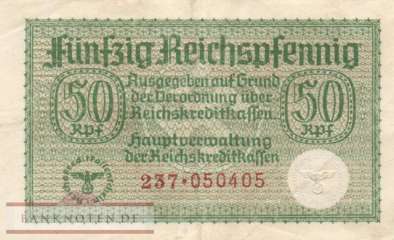 Germany - 50  Reichspfennig (#ZWK-001a_VF)