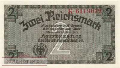 Germany - 2  Reichsmark (#ZWK-003a_UNC)