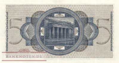 Germany - 5  Reichsmark (#ZWK-004a_UNC)
