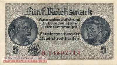 Germany - 5  Reichsmark (#ZWK-004b_XF)