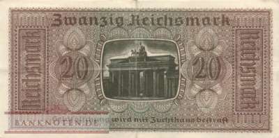 Germany - 20  Reichsmark (#ZWK-005a_VF)