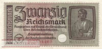 Germany - 20  Reichsmark (#ZWK-005a_XF)