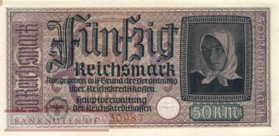 Germany - 50  Reichsmark (#ZWK-006a_AU)