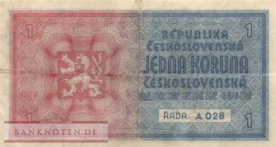 Protectorate of Bohemia and Moravia - 1  Krone (#ZWK-007b_VF)