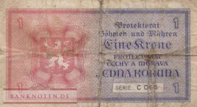 Protektorat Böhmen und Mähren - 1  Krone (#ZWK-009a_F)