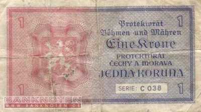 Protectorate of Bohemia and Moravia - 1  Krone (#ZWK-009a_VG)