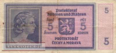 Protektorat Böhmen und Mähren - 5  Kronen (#ZWK-010a_F)