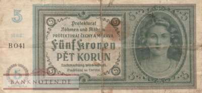 Protektorat Böhmen und Mähren - 5  Kronen (#ZWK-010a_F)