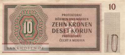 Protectorate of Bohemia and Moravia - 10  Kronen (#ZWK-014a_VF)