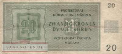 Protektorat Böhmen und Mähren - 20  Kronen (#ZWK-015a_F)