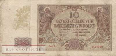 Germany - 10  Zloty (#ZWK-029b_F)