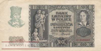 Germany - 20  Zloty (#ZWK-030_VF)