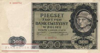 Germany - 500  Zloty (#ZWK-033_VF)