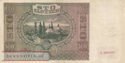 Germany - 100  Zloty (#ZWK-038_VF)