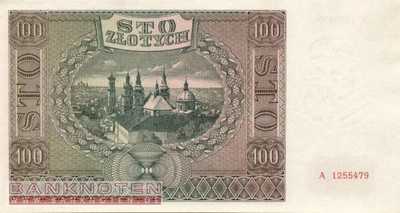 Deutschland - 100  Zloty (#ZWK-038_XF)
