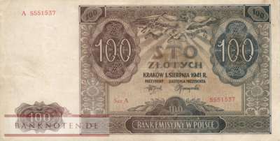 Germany - 100  Zloty (#ZWK-038_VF)