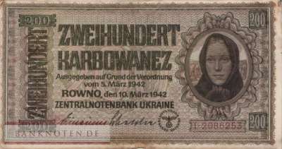 Deutschland - 200  Karbowanez (#ZWK-054b_F)