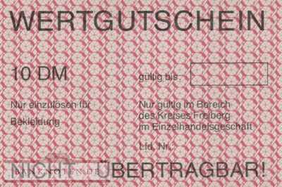 Freiberg - 10  Deutsche Mark - Wertgutschein (#ZZ6001_VG)
