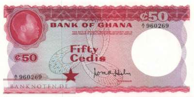 Ghana - 50  Cedis (#008a_UNC)