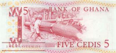 Ghana - 5  Cedis (#019b_UNC)