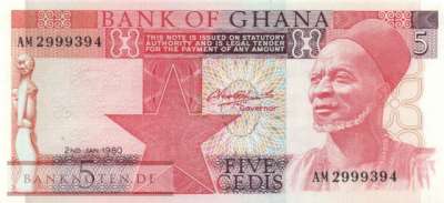 Ghana - 5  Cedis (#019b_UNC)