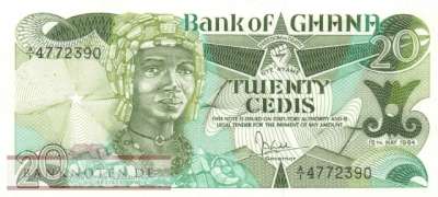 Ghana - 20  Cedis (#024a-84_UNC)