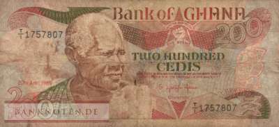 Ghana - 200  Cedis (#027b-89_VG)