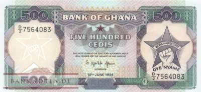 Ghana - 500  Cedis (#028c-94_UNC)