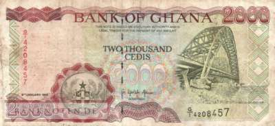 Ghana - 2.000  Cedis (#030b_F)