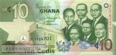 Ghana - 10  Cedis (#039d_UNC)