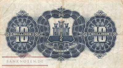 Gibraltar - 10  Shillings (#017-58_F)