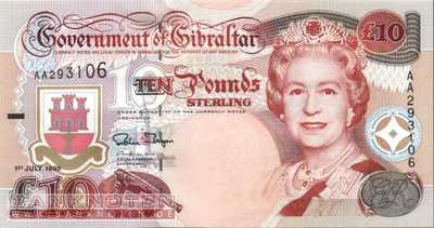 Gibraltar - 10  Pounds (#026_UNC)