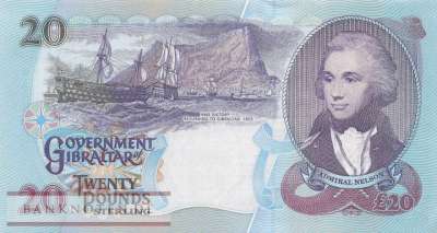 Gibraltar - 20  Pounds (#027_UNC)