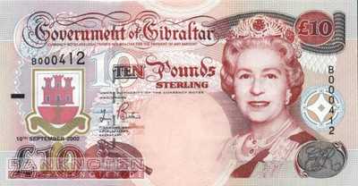 Gibraltar - 10  Pounds (#030_UNC)