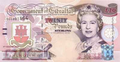 Gibraltar - 20  Pounds (#031_UNC)