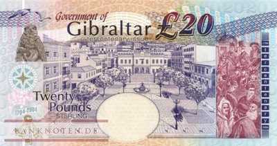 Gibraltar - 20  Pounds (#031a_UNC)