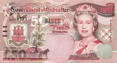 Gibraltar - 50  Pounds (#034_UNC)