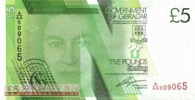 Gibraltar - 5  Pounds (#035_UNC)