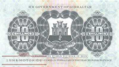 Gibraltar - 10  Shillings - commemorative (#041_UNC)