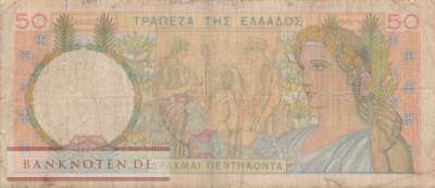 Griechenland - 50  Drachmai (#104a_VG)