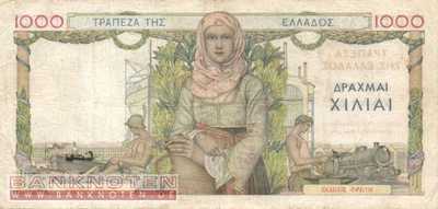 Greece - 1.000  Drachmai (#106a_F)