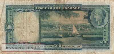 Greece - 500  Drachmai (#109a_VG)