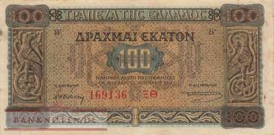 Griechenland - 100  Drachmai (#116a-2_VF)